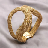 Braided Boho Cuff Bracelet for Women