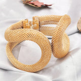 Braided Boho Cuff Bracelet for Women