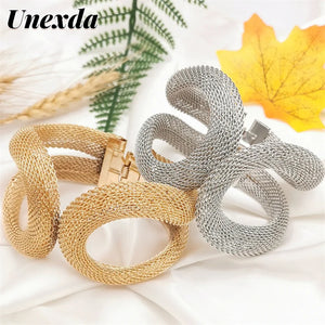 Braided Boho Cuff Bracelet for Women