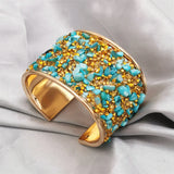 Ethnic Light Bracelet Natural Stone Rhinestone Charm Bohemian Jewelry