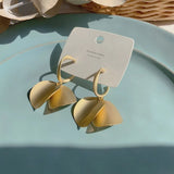 Retro Irregular Metal Earrings Exaggerated Geometric Women Earring