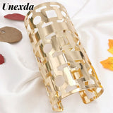 Women's Gothic Bangles Geometric Cutout Bracelet