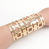Women's Gothic Bangles Geometric Cutout Bracelet