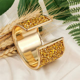 Crystal Bracelet Punk Jewellery Cuff Bangle