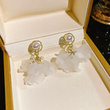 Women's Flower Earrings Light Small Fresh Sweet Ear Jewelry