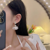 Women's Flower Earrings Light Small Fresh Sweet Ear Jewelry