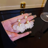 Women's Flower Earrings Light Small Fresh Sweet Ear Jewelry