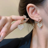 Diamond Love Earrings Women High-end Niche Charm Jewelry