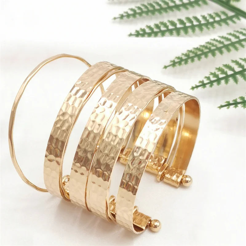 Multi-layered Gothic Bracelet Ethnic Jewelry Minimalist Statement Bracelet