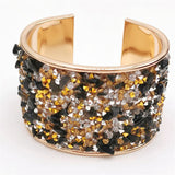 Crystal Bracelet Punk Alloy Jewelry High-end Brasslet Gift