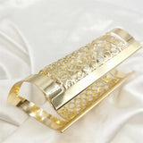 Gothic Cutout Charm Cuff Bracelet for Women