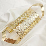 Gothic Cutout Charm Cuff Bracelet for Women