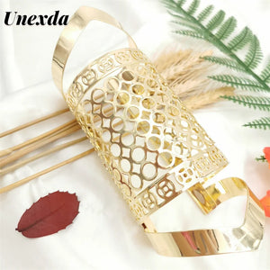 Gothic Cutout Charm Cuff Bracelet for Women
