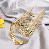 Gothic Cutout Charm Cuff Bracelet for Women
