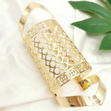 Gothic Cutout Charm Cuff Bracelet for Women