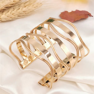 Retro Gothic Punk Bracelet for Women Lady Cuff Bangles