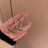 Retro Big Circle Earrings French High Sense Earring Party Accessories