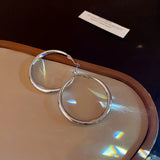 Retro Big Circle Earrings French High Sense Earring Party Accessories