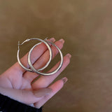 Retro Big Circle Earrings French High Sense Earring Party Accessories