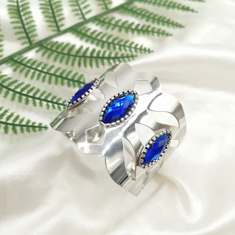 Vintage Gemstone Cutout Bracelet Gothic Jewelry