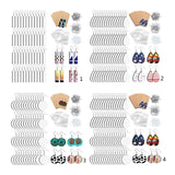 4 Styles Heat Transfer Earrings Sublimation Blanks Ear Plugs Jump Rings