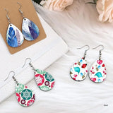 Heat Transfer Earrings Sublimation Blanks with Ear Hooks