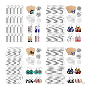 Heat Transfer Earrings Sublimation Blanks with Ear Hooks
