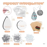 Heat Transfer Earrings Sublimation Blanks with Ear Hooks