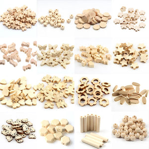 Unfinished Wooden Beads Spacer for Crafts DIY Jewelry Making