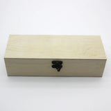 Rectangle Wood Craft Boxes Gift Organizer Storage Box with Lid