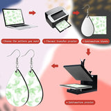 Teardrop Earring Blank Heat Transfer Wire Hook Craft Supply