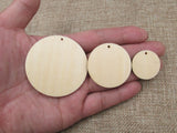 Unfinished Wood Blank Geometric Circle Earring Pendant Jewelry Finding