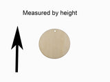 Unfinished Wood Blank Geometric Circle Earring Pendant Jewelry Finding