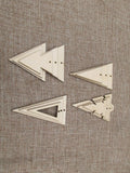 Unfinished Wood Triangle Shape Earring Pendant Jewelry Finding
