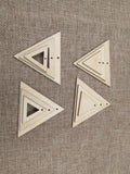 Unfinished Wood Triangle Shape Earring Pendant Jewelry Finding