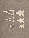 Unfinished Wood Triangle Shape Earring Pendant Jewelry Finding