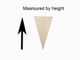 Unfinished Wood Triangle Shape Earring Pendant Jewelry Finding