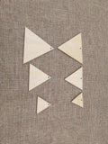Unfinished Wood Triangle Shape Earring Pendant Jewelry Finding