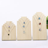 Wooden Display Stands Necklace Holder Jewelry Display Board Rack
