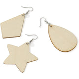 Wooden Earring Pendant DIY Craft Jewelry Making Kit