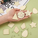 Wooden Earring Pendant DIY Craft Jewelry Making Kit
