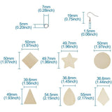 Wooden Earring Pendant DIY Craft Jewelry Making Kit