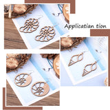 Unfinished Wooden Earrings Set Bulk Wood Charms for DIY Jewelry Making