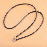Unibabe Braided Rope Chain Necklace S925 Sterling Silver Locks Jewelry