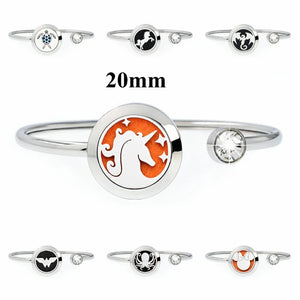 Unicorn Aromatherapy Locket Bracelet Bangle Perfume Jewelry