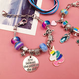 Unicorn DIY Beaded Bracelet Set for Kids Christmas Girls Gift