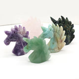 Unicorn Statue Natural Stones Home Decoration Healing Crystal Reiki Figurine