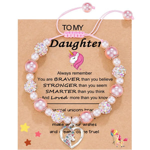 Unicorns Charm Bracelets for Girls - Daughter's Birthday Gift