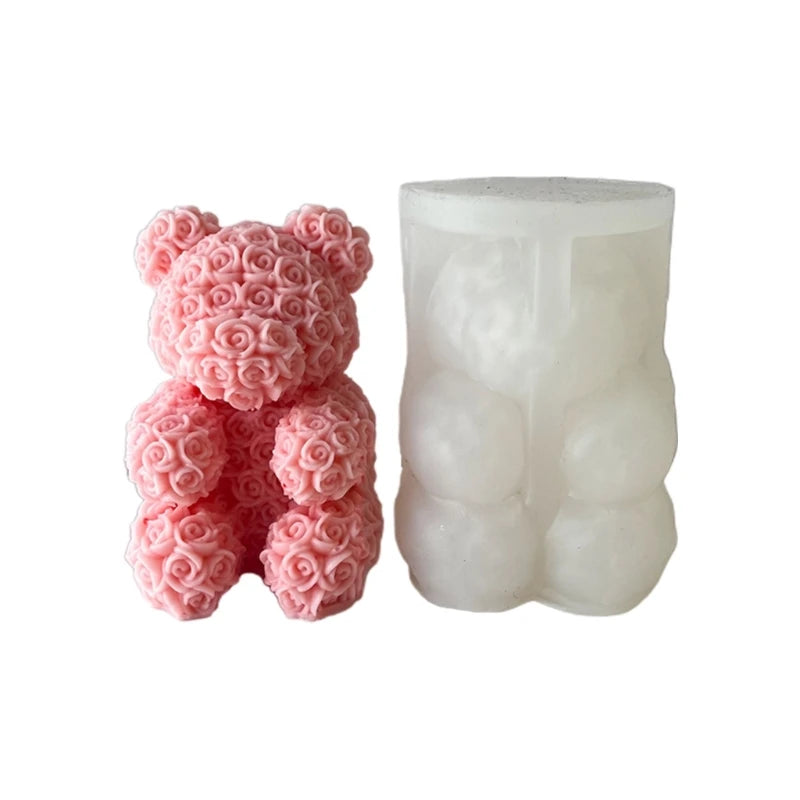 Unicorns Rabbit Bear Decor Mold for DIY Decoration Soap Ornaments