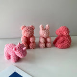Unicorns Rabbit Bear Decor Mold for DIY Decoration Soap Ornaments